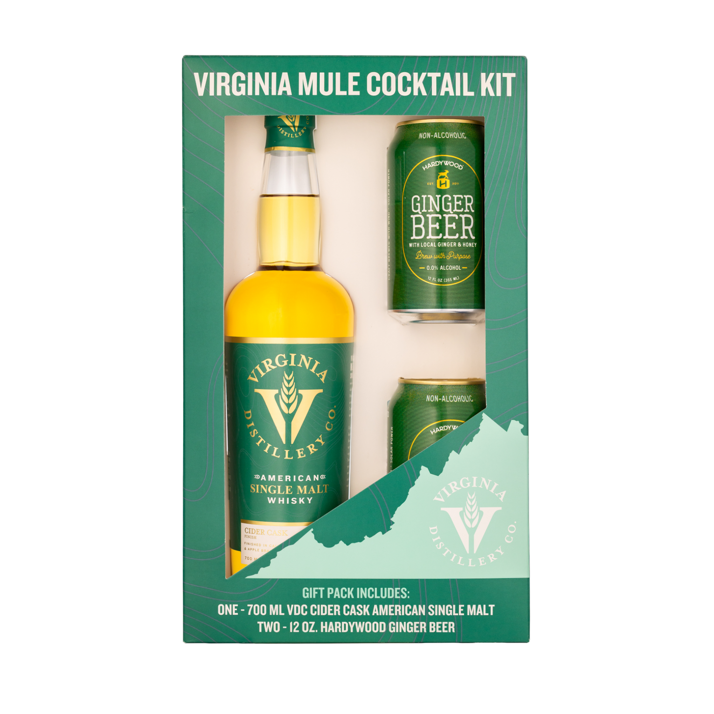 Virginia Mule Gift Pack- VDC Cider Cask Finish & Hardywood Ginger Beer