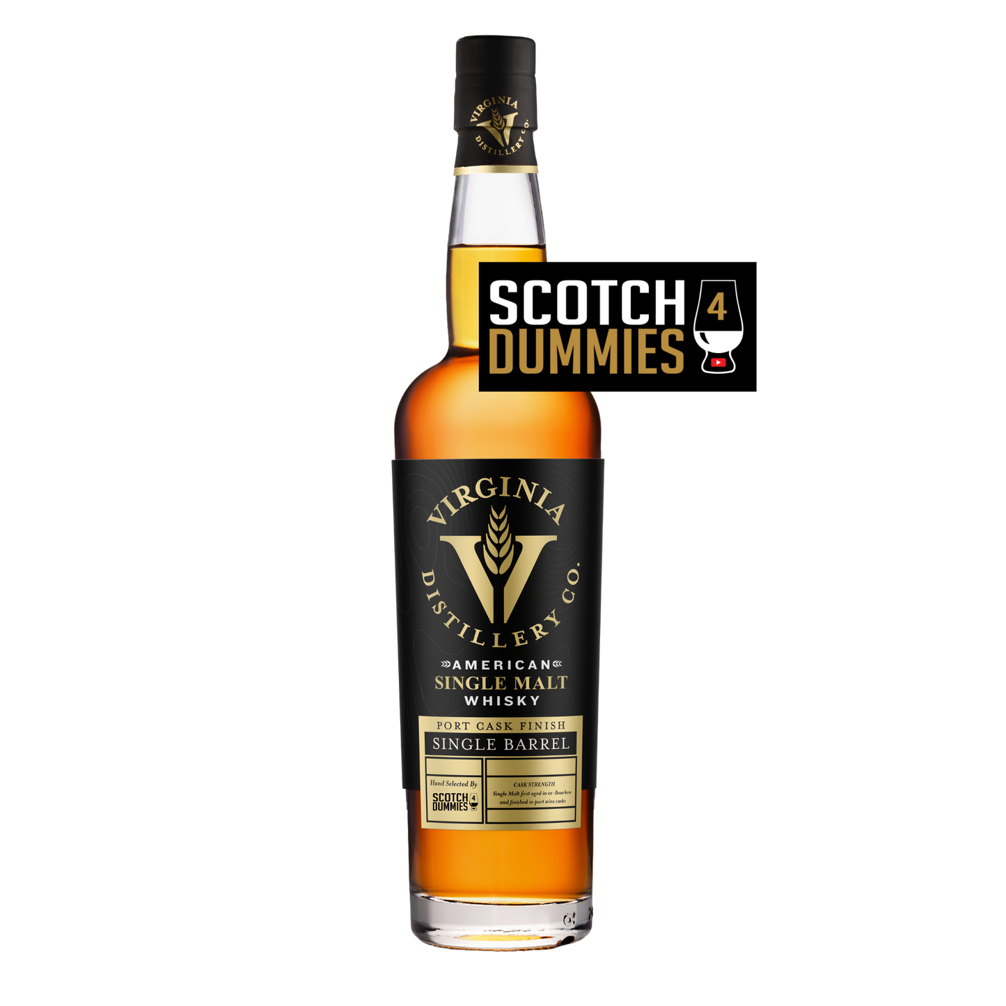 Scotch 4 Dummies VDC Single Barrel Port Cask Finished Whisky