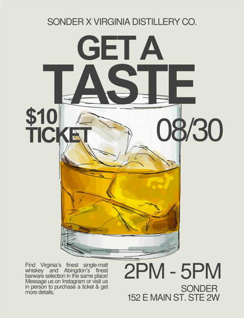 Sonder X VDC Whisky Pop-up