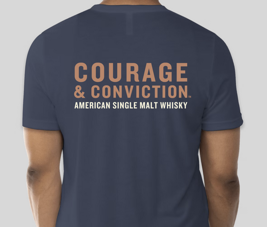 Courage & Conviction Logo T-Shirt - Virginia Distillery Company