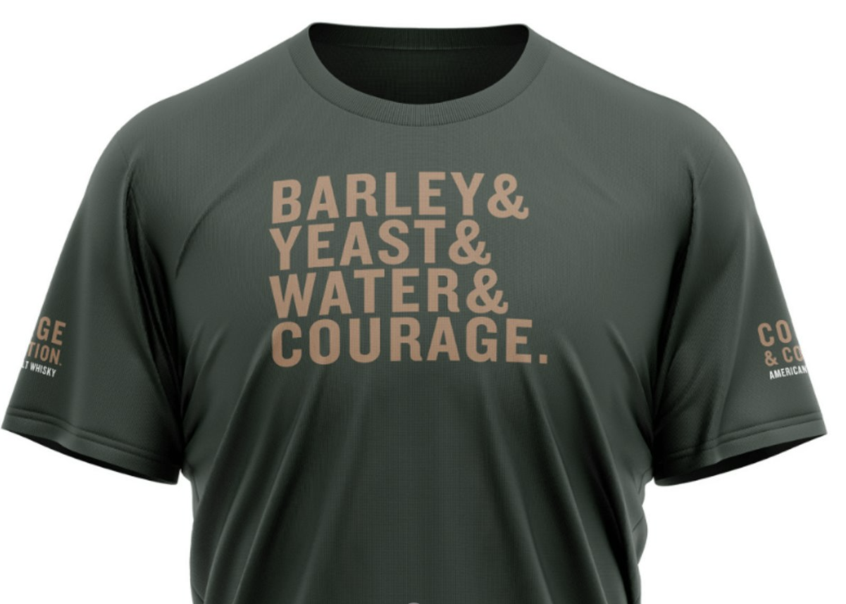 T-Shirt: Green Barley & Yeast - Virginia Distillery Company